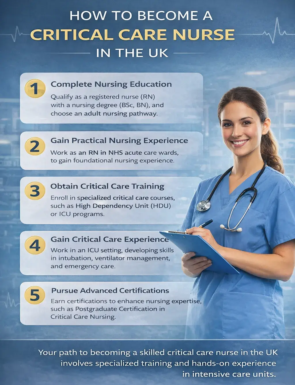 How to Become a Critical Care Nurse in the UK?