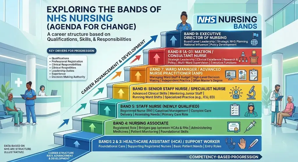 What are the Bands of Nursing?